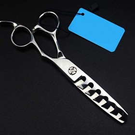 Cisailles amincissantes pour gaucher en Acier Inoxydable 440c Barber & Usage Personnel 6 Pouces Rasage et Épilation