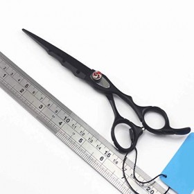 Ciseaux de Coiffure Professionnels Noirs, Ensemble facultatif de Ciseaux colorés pour Salon de Coiffure ou Usage Domestique, ...