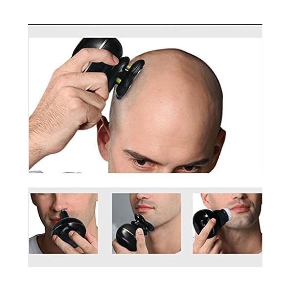 Rasoir à Cheveux de tête électrique - Ultimate Mens sans Fil sans Fil mouillé/sèche de crâne et de Rasoir imperméable à tête 