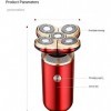 XIXIDIAN Rasoir électrique pour Hommes, rasoirs rotatifs rotatifs de 3 en 1 rasoirs électriques humides et secs avec Tondeuse