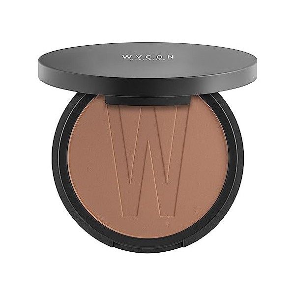 WYCON cosmetics BRONZING POWDER maxi sol bronzant compact spécifique pour sculpter le visage 103 sombre 