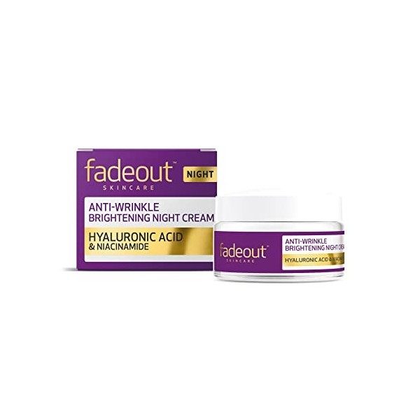 Fade Out Anti Wrinkle Brightening Night Cream with Hyaluronic Acid & Niacinamide 50ml Crème Jour et Nuit