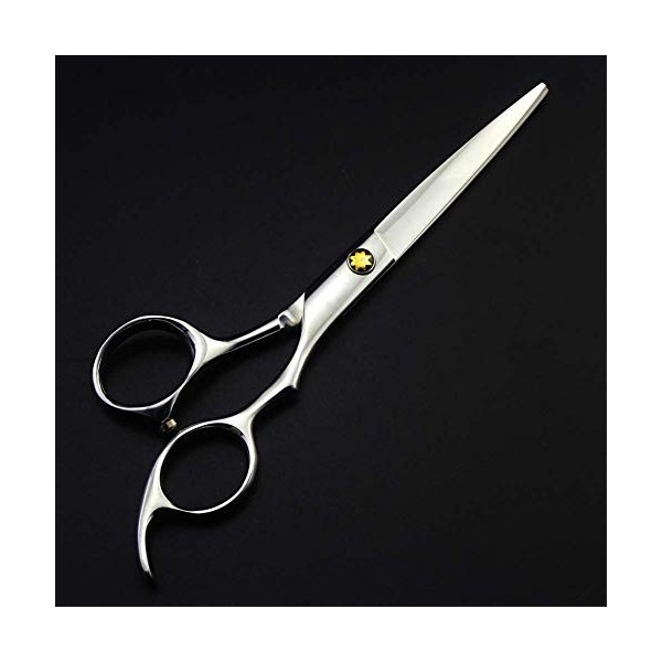 Ciseaux de coiffure professionnels noirs chauds, outils de coupe de cheveux ensembles de cisailles de coiffeur, toothCut6Inch