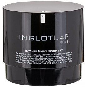 INGLOT COSMETICS Crème de nuit hydratante Night Recovery, avec vitamine C, acide hyaluronique, aloe vera, action régénérante,...