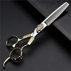 KOAIEZ Ensemble De Ciseaux De Coiffure De Coiffeur en Acier Inoxydable De 6,0 Pouces 440C, Outils De Cisaillement De Coiffeur