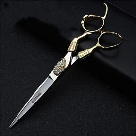 KOAIEZ 6,0 Pouces 440C Professional Or Ensembles De Ciseaux De Coupe De Cheveux, Outils De Cisaillement De Coiffure De Coif