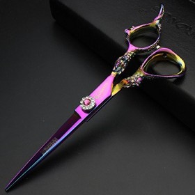 Ciseaux pour Animaux de Compagnie 6 Pouces 17,5 cm Ciseaux pour coiffeurs 440c Haute dureté Salon Professionnel Tranchant Cis...