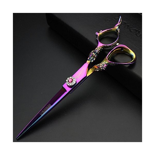 Ciseaux pour Animaux de Compagnie 6 Pouces 17,5 cm Ciseaux pour coiffeurs 440c Haute dureté Salon Professionnel Tranchant Cis