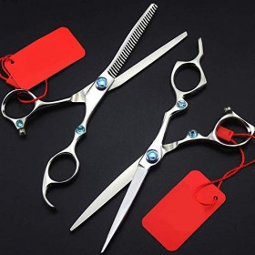 Coiffeur Rasoir Coupe De Cheveux, Ciseaux De Coiffure Pas Cher, Ciseaux Amincissants De Coiffeur, 6.0"Japon Ciseaux De Cheveu...