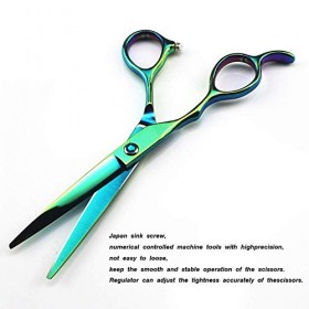 Ensemble de Ciseaux de Coiffure pour gauchers de Style Simple Japonais Professionnel de 6,0"Convient au barbier ou à Un Usage...