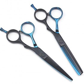 équipement de Salon de Coiffure Professionnel barbier Coupe et amincissement élagage Outil en Acier Inoxydable 5,5 Pouces Ras...