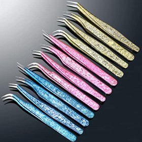 Pince à cils précision professionnel sourcils cils extensions fournitures maquillage outils fermeture