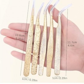 Pince à cils précision professionnel sourcils cils extensions fournitures maquillage outils fermeture Rasage et Épilation