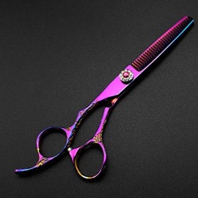 Ciseaux de Coupe de Cheveux pour gauchers Ciseaux Coupe de Cheveux Japon Ciseaux de Coiffure Professionnels en Acier Ensemble