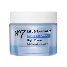 No7 Lift & Luminate Triple Action Night Cream 50ml Crème Jour et Nuit