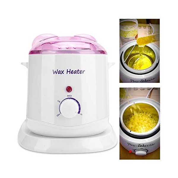 3 in 1 wax warmer, 800ml temperature control hair removal wax heater, professional wax heater wax set for depilation of legs 