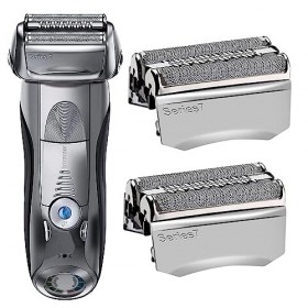70S Series 7 Tête de rechange compatible avec les rasoirs électriques Braun Series 7 790cc 760cc 750cc 720 799 797 2 pièces 