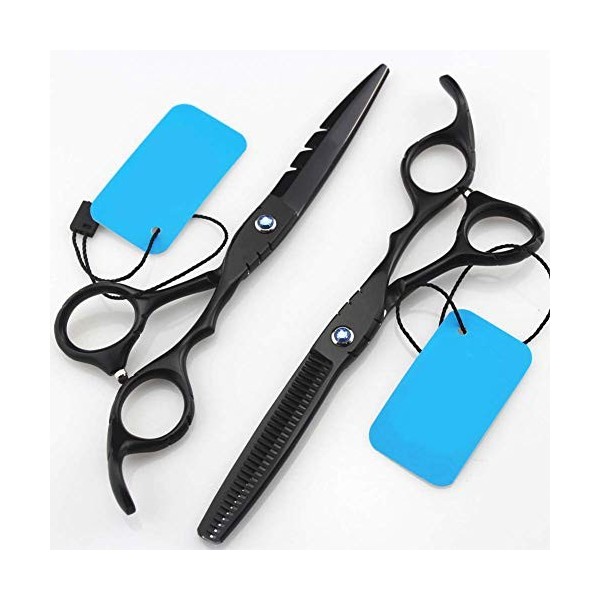 Ciseaux de coupe de cheveux en acier inoxydable et ciseaux de texturation amincissants pour salon de coiffure et usage person
