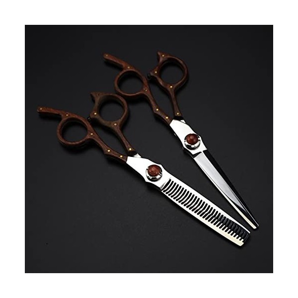 ciseaux de coiffeur Ciseaux De Coupe De Cheveux, 6 Pouces Japonais VG-10 Ciseaux De Coupe De Cheveux De Luxe Neige Bois De Sa