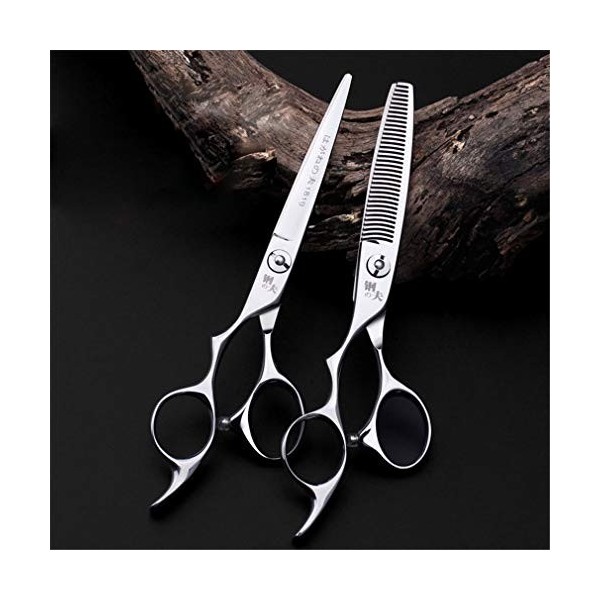 Chaomeiart Main Gauche Coiffure Set 6.0 De Effiler Les Dents Plates De Haute Qualité Barber Coupe De Cheveux Outils Salon en 