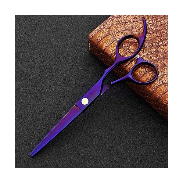 Ciseaux De Coupe De Cheveux De Coiffeur Professionnels Violets De 6,0 Pouces Et Ciseaux Texturants/Amincissants - Parfaits po