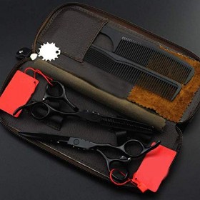Ensemble de Coiffure Coupe de barbier en Acier Inoxydable et élagage Amincissant Barbier et Usage Personnel 6 Pouces