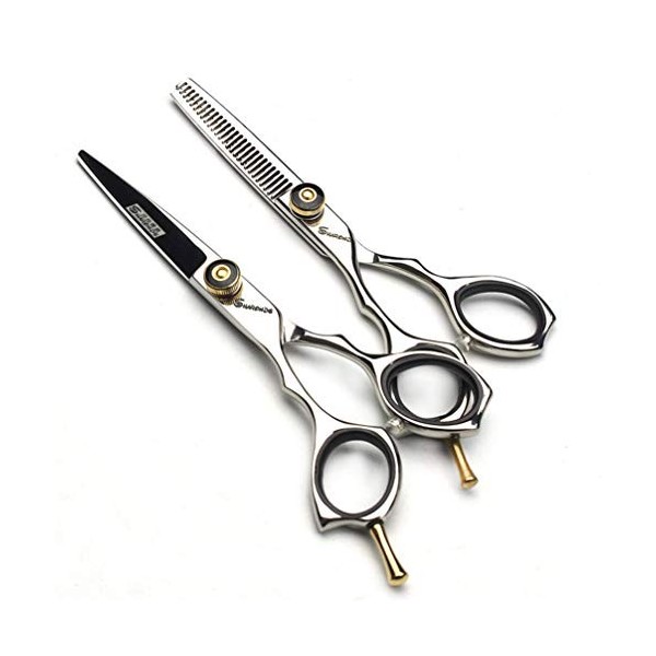 Chaomeiart Gauche Ciseaux Main Hairdressing Barber 5.5 Pouces Set Lefty Ciseaux Ciseaux À Effiler Coiffeurs Salon Professionn