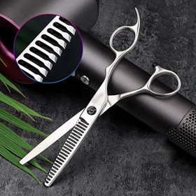 XYSQWZ Ciseaux, Outils de Coiffure Professionnels de Coiffeur de 6 Pouces, Coupe-Dents, Ciseaux de Haute qualité Couleur: Ar