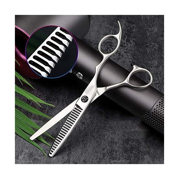 XYSQWZ Ciseaux, Outils de Coiffure Professionnels de Coiffeur de 6 Pouces, Coupe-Dents, Ciseaux de Haute qualité Couleur: Ar