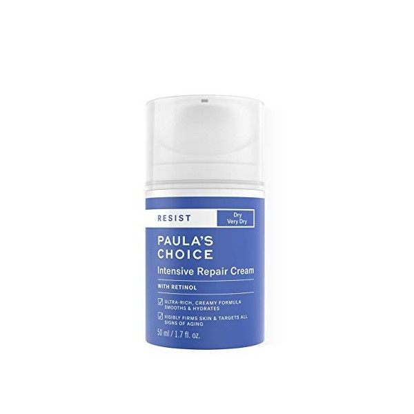 Paulas Choice RESIST Anti Âge Crème de Nuit Réparatrice Intensive - Hydratante Visage Éliminer les Taches Brunes - Peau Liss