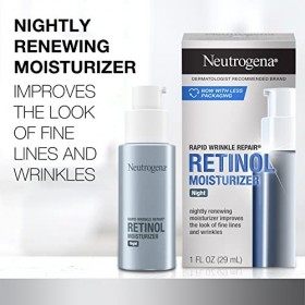 Neutrogena Hydratant De Nuit Rapid Wrinkle Repair - Estompe LApparence Des Rides Résultats Visibles En Une Semaine 30 Ml Crèm...