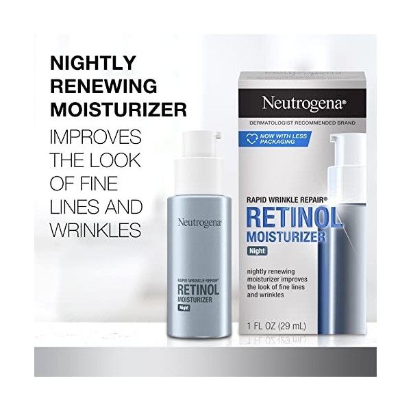 Neutrogena Hydratant De Nuit Rapid Wrinkle Repair - Estompe LApparence Des Rides Résultats Visibles En Une Semaine 30 Ml