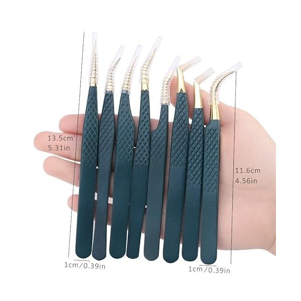 EYHLKM Volume Tweezers Tweezers Professional en acier inoxydable Tweezers Clipter des fournitures individuelles