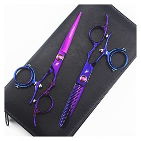 Hair Cutting Shears 6.0" Swivel Thumb Hair Cutting Shears Hairdressing Scissors 720 Degree Rotating Thumb Shears Swivel Thumb...
