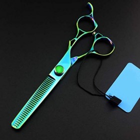 Couper la coupe et superposer les ciseaux de coiffeur en acier inoxydable japonais de qualité professionnelle pour la coupe o
