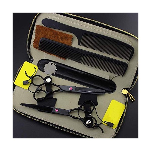 Coupe de barbier et élagage Amincissant Ensemble doutils Professionnels en Acier Inoxydable, 6 Pouces