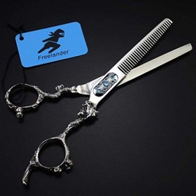 Ciseaux De Cheveux De Luxe, Ciseaux De Coiffure Professionnels Ensemble De Ciseaux De Cheveux Ciseaux De Coiffeur Rétro, A, C...