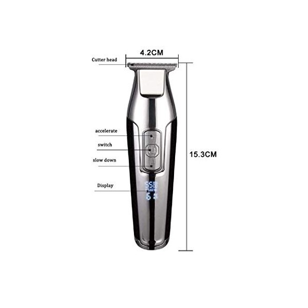 GFDFD Rechargeable Tondeuse Professionnelle Cheveux Tondeuse à raser Machine Coupe de Cheveux Barbe Rasoir électrique