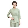 POPETPOP 3 Ensembles Le Vert Verts Costume De Technicien De Beauté Salon Costume Cape Pour Femmes Femme Costume Salon Blouse 