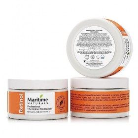 Retinol Cream 120ml - Hydratant Visage - avec Retinol - Soin Naturel par Maritime Naturals
