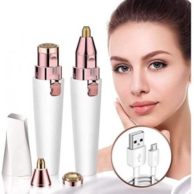 CAFFIA Épilateur à sourcils, tondeuse à sourcils rechargeable, outil de rasoir à sourcils électrique portable de précision in