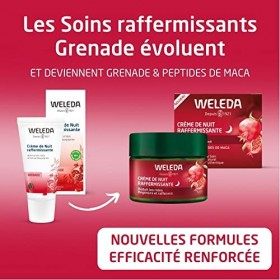 WELEDA - Crème de Nuit Raffermissante à la Grenade Bio - Atténue les Rides - Action Antioxydante - 30&nbsp;ml