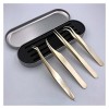 4pcs Set Pince à Cils Faux Cils Extension Pince Pince à Sourcils pour Cheveux Nail Art soudage D, Taille: 4pcs 