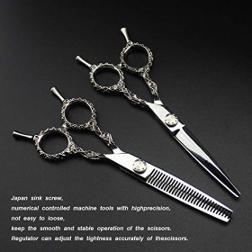 Ciseaux de Coupe de Cheveux Professionnels Ensemble de Ciseaux de Cheveux 6.0 Pouces Outil de Ciseaux de Cheveux de barbier, 