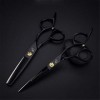 6,0 Pouces Coiffure Coupe De Cheveux Ciseaux Professionnel Coiffeuse Plat Ciseaux À Effiler Set V Dents Ciseaux Japon Acier S