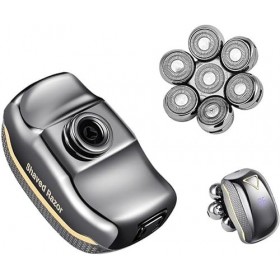 LEONYS Rasoirs électriques for Hommes Chauves, Rasoir électrique 6 en 1 à 7 Lames for Hommes Tondeuse à Cheveux Barbe Rasoir 