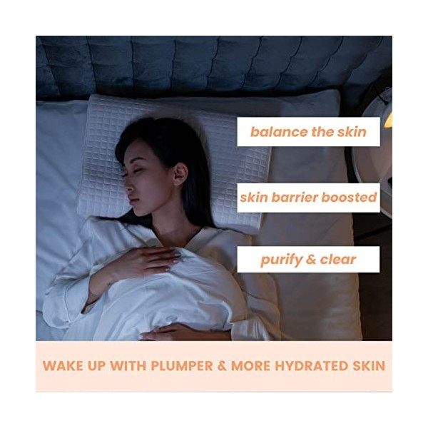 INUR Beauty Realign Sérum de nuit professionnel et prébiotique pour un éclat plus unifié et un ton uniforme, 100 % naturel, v...