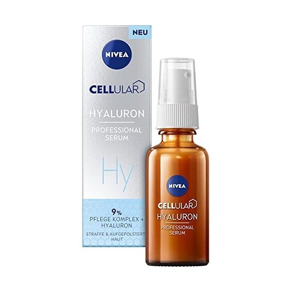 NIVEA Sérum Hyaluron 30 ml , sérum hydratant hyaluron sérum anti-rides pour un teint frais et sain Crème Jour et Nuit