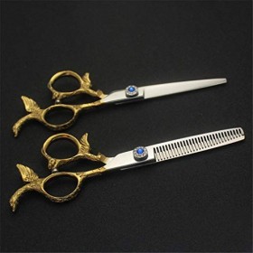 YODZ 6,0 Pouces Ciseaux De Coupe De Cheveux Set, Salon De Coiffure Ciseaux De Coiffure, Ciseaux De Coupe De Cheveux avec Régl