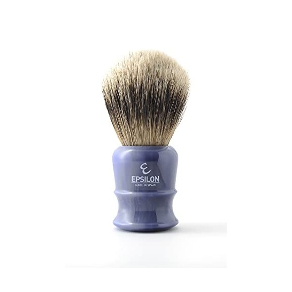 Epsilon Brosse à raser à Pointe argentée Bleu 55/26 mm Standard, Unique